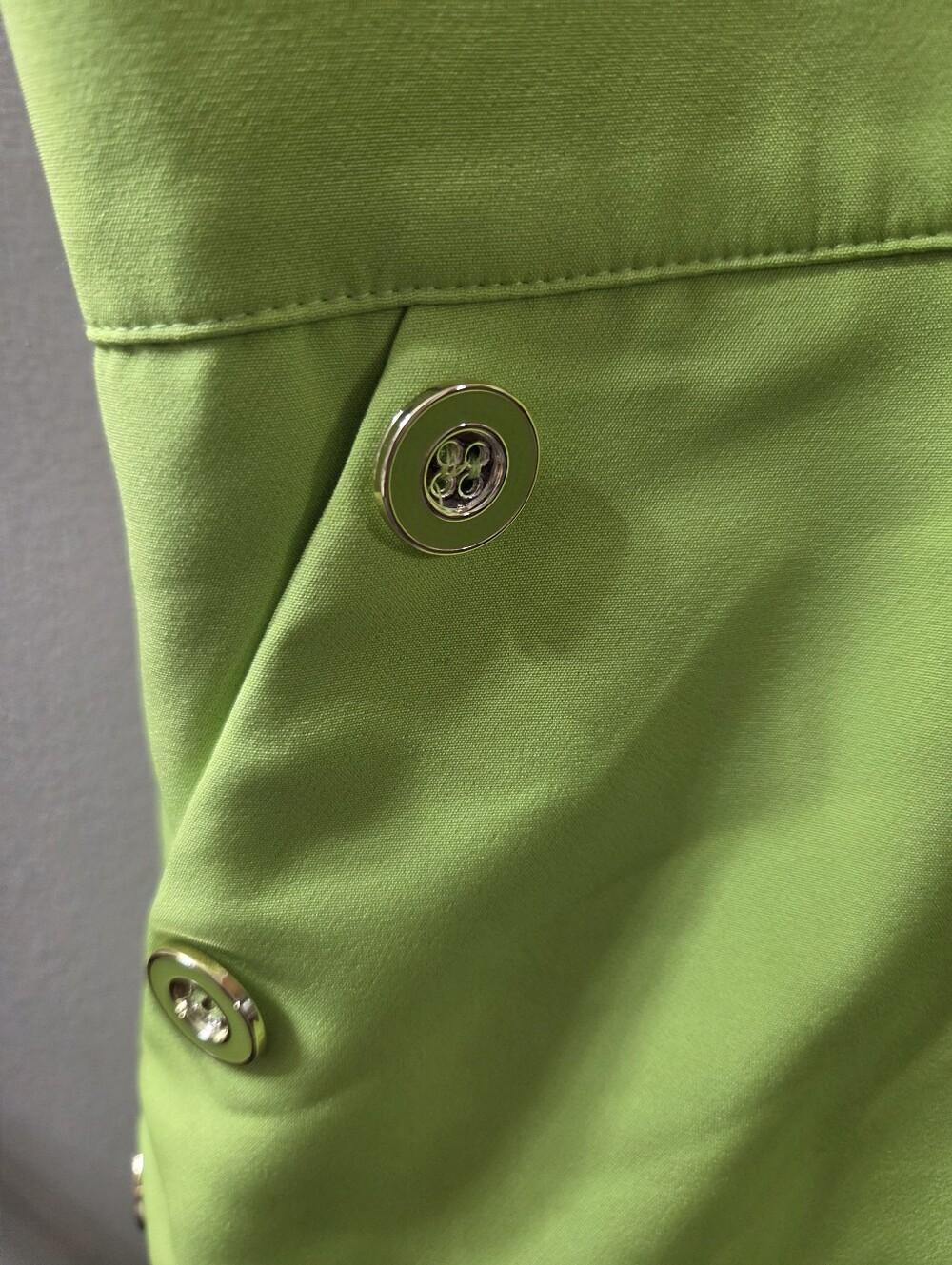 New York & Co. Lime Green Sleeveless Romper with Partial Open Back. Sz M - Picture 9 of 12